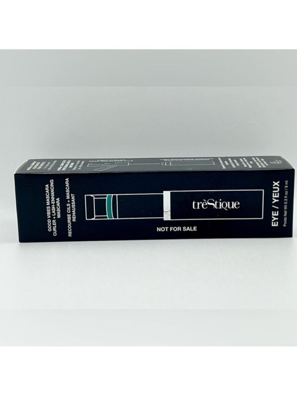 Trestique Black Mascara Large Built-in Eyelash Curler
